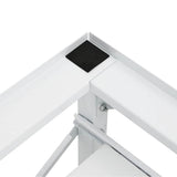 Washing Machine Pedestal with Pull-Out Shelf White 50449