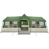 Family Tent with Roof Green and Beige 622 x 295 x 238 cm 4100700
