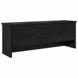 Wall-Mounted Coat Rack with Shelf Black Oak 80 x 20 x 30 cm 874340