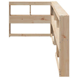 Bookcase Headboard L-Shaped 90 cm Solid Wood Pine 859289