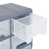Multi-drawer Organiser with 16 Middle Drawers 52x16x37 cm 149602