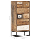 Drawer Cabinet 45x30x105 cm Solid Reclaimed Wood 286508