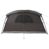 Tunnel Tent Brown Grey 427 x 305 x 205 cm Polyester and Steel 42029017