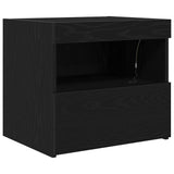 Bedside Cabinet 2 pcs Black Oak 50 x 40 x 45 cm Engineered Wood 862185