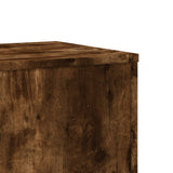 ZNTS Plant Stand Smoked Oak 33x33x100 cm Engineered Wood 852955