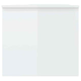 Coffee Table High Gloss White 102x50,5x46,5 cm Engineered Wood 809725