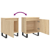 Bedside Cabinets 2 pcs Sonoma Oak 40x30x50 cm Engineered Wood 826851