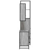 3 Piece Bathroom Furniture Set Grey Sonoma Engineered Wood 3301178