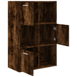 Storage Cabinet Smoked Oak Engineered wood Medium Storage Cabinet 815453
