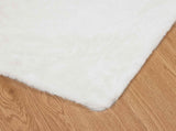 Anti-Slip Faux Rabbit Fur Rug OLITE White 240 x 340 cm 42021618