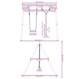 Outdoor Swing Set with Swing and Disc Swing 3283588