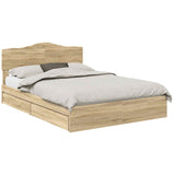 Storage Bed with Drawer Sonoma Oak 140 x 200 cm Engineered Wood 3413091