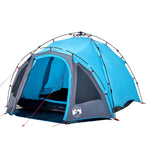 Camping Tent Dome 3-Person Blue Quick Release 4004223