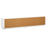 TV Stand 180 x 34.5 x 40 cm High Gloss White Engineered Wood 8011589