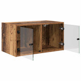Wall Cabinets 2 pcs Old Wood 68 x 37 x 35 cm Engineered Wood 882914