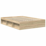 Bed Frame without Mattress Sonoma Oak 150x200 cm King Size King Size 3203868
