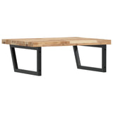 Basin Shelf Wall Mounted Steel and Solid Wood Acacia 3302911