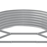 Garden Raised Bed Galvanised Steel 507x100x36 cm Anthracite 319011