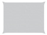 Sun Shade Sail Light Grey and White 6 x 6 m 42030998
