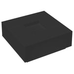 ZNTS Coffee Table Black 100x100x40 cm Engineered Wood 3284050