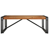 ZNTS Coffee Table 100x100x35 cm Solid Wood Acacia 4016669