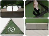 Tunnel Tent Green 427 x 305 x 205 cm Polyester and Steel 42028669