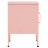 Nightstands 2 pcs Pink 35x35x51 cm Steel 3095209