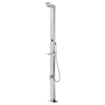 ZNTS Garden Shower with Grey Base 225 cm Stainless Steel 3070792