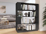 Book Cabinet/Room Divider Grey 80x25x132 cm Solid Wood Pine 814061