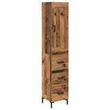 Highboard Old Wood 34.5 x 34 x 180 cm Engineered Wood 3415607