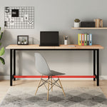 Workbench 180x55x81.5 cm Solid Wood Beech and Metal 3188906