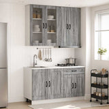 Kitchen Unit KALMAR 4 pcs Grey Sonoma Engineered Wood 3438311