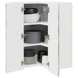 Wall Corner Cabinet LUCCA Concrete Grey 57 x 57 x 80 cm 885078