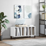 Record Cabinet White 100x38x48 cm Engineered Wood 831756