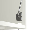 Wall Cabinet for Garage with Gas-lift Door White 883281