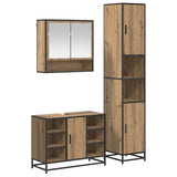 Bathroom Furniture Set 3 pcs Artisan Oak Engineered Wood 3402481