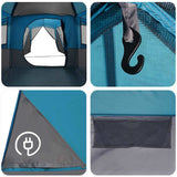 Family Tent 20-Person Blue and Grey 745 x 700 x 217 cm 42004078