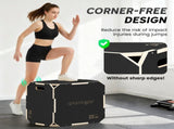 Non-Slip Plyo Box, Corner-free Wooden Jump Box, 41 x 61 x 51 cm T3398P425122