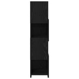 Corner Cabinet 25.5x25x102cm Engineered Wood Black Oak 889806