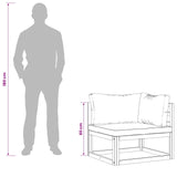 Sectional Corner Sofa with Cushions Natural 42028334