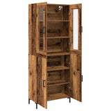 Highboard 2 pcs Old wood 69.5 x 34 x 180 cm Engineered Wood 3334349