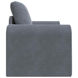 Folding Sofa Bed Dark Grey 98 x 71 x 83 cm Velvet 42030504