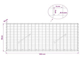 Gabion with 5 mm Wire and 5x5 cm Mesh 100x10x50 cm 3463940