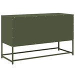 ZNTS TV Cabinet Olive Green 100.5x39x60.5 cm Steel 853384