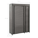 Folding Wardrobe Grey 110x45x175 cm Fabric 282423