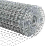 Fence with Posts Silver 1.2 x 25 m Steel 3336205