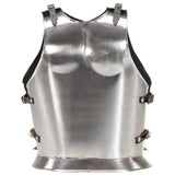 Roman Soldier Body Armour Cuirass Replica LARP Silver Steel 286209