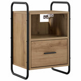 Hanging Bedside Cabinet 2 pcs Artisan Oak 40 x 30 x 60 cm 8013577