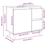 Bathroom Cabinet Sonoma Oak 65x33x60 cm Engineered Wood 849677