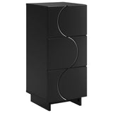 Sideboard Black 33.5 x 34.5 x 75 cm Engineered Wood 8011514